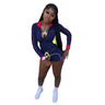 Womens Casual Long-sleeve Top And Shorts Set