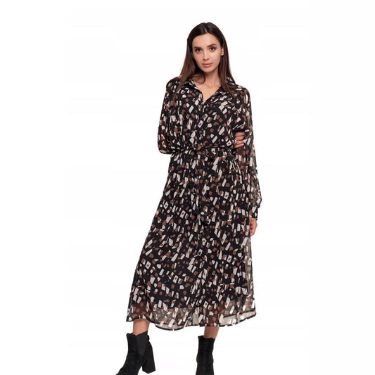 Fashion Floral Print Cardigan Dress – Loose Long Sleeve Shirt Midi, Open-Front Layering Piece